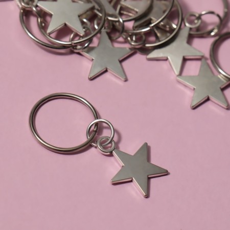 Hair piercing "Star", 2.8 × 1.3 cm, 10 pcs, silver color-2