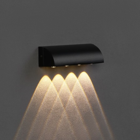 Facade lamp “Cascade”, FSD-092, 4 W, 3000k, 4 rays, IP65, 220 V, metal, black-3