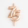 Candle in the cake "Jubilee", number 75, 10 cm, champagne