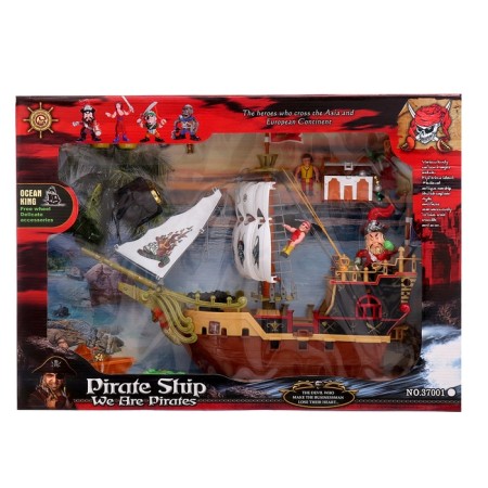 A set of pirates "Terrible Parus", with ship and pirates-23