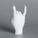 Figure candle "hand-koza", 10x4 cm, white