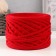 Knitted yarn, width 7-9 mm, 100m/295 gr ± 10% (09 - red)