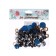 Rifle eyes with plugs, “sparkles” set 24 pcs, size 1 pc: 1.8 cm, blue color