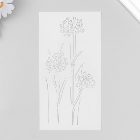 Plastic stencil "Blackopoline" 23x12 cm