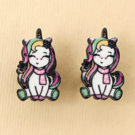 Earrings "Dreaming Time" 2 x 1.5 cm-2