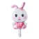 Foil ball 16 "Sweet bunny", pink color