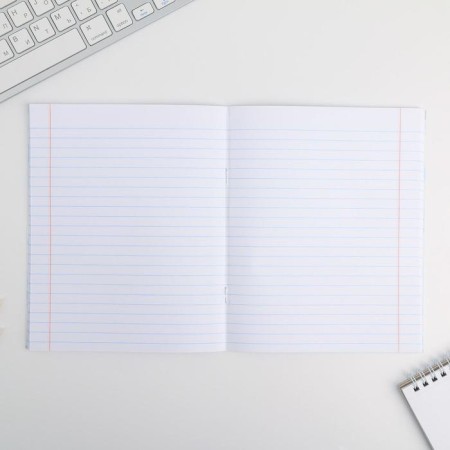 A notebook 48 sheets, A5, marble, from reference. mat. “September 1: Russian language”, cover coated cardboard 230 gr., Inner block in the line of 80 gr., White is 96%-5
