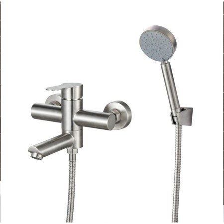 Bath mixer RMS SUS124-009E, single-leaf, with shower watering can, chrome