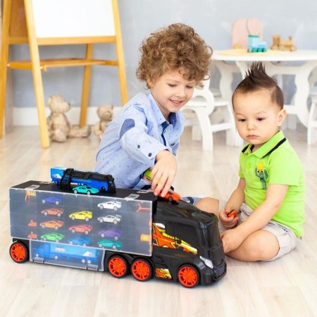 Auto -Vorot Case Givito "My City", with cars, black color, 60 cm-3