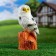 Garden figure "Owl on the stump" Polar, 28cm