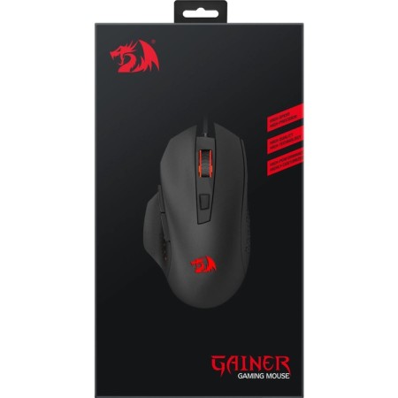 Mouse Redragon Gainer, Game, Wending, Lighting, 3200 DPI, USB, Black-12