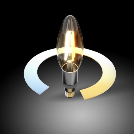 Smart Filament LED lamp Elektrostandard, 37x37x118 mm, 5W, E14, 500LM, 4200/6500/3300K