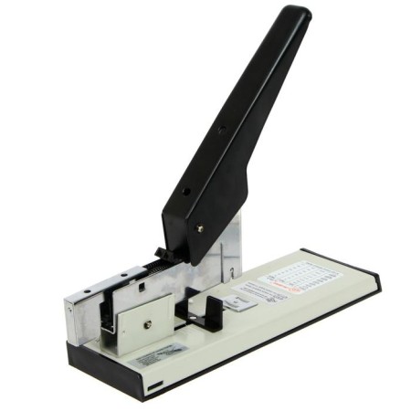 Stapler No. 23 "Big", metal, up to 210 sheets, white/black-7