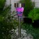 Garden lamp on the sunny battery "Violet stained glass", 7 × 38.5 × 7 cm, 1 LED, glow white