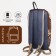 A backpack with a zipper, brown color/pixels