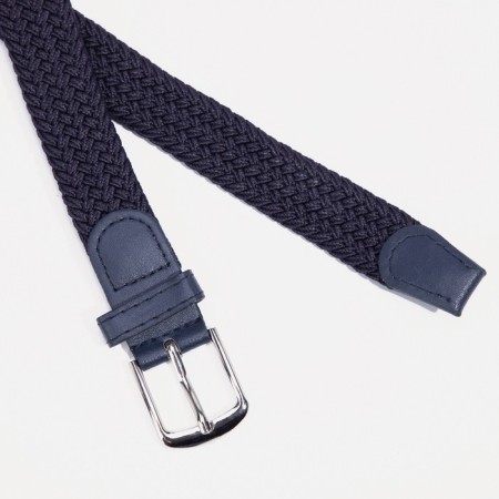 Building belt, width 2.5 cm, metal buckle, blue color-1