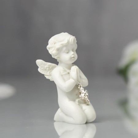 Polystone souvenir "Angel with a cross" 6x3x2.8 cm-1