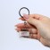 Acrylic keychain with a joke "There is no talent, there is perseverance", diam. 4.5 cm