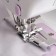 A set of legs for a sewing machine, brown, 13/19/22 mm for a double hem, 3 pcs