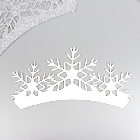 Harvesting for creativity "Crown", color silver, 18 cm (set 2 pcs)-1