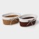 Kashpo for flowers wicker "bow", 19 × 12 × 8.5 cm, oval, color mix