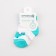 Socks children's baby I am a "dinosaur", white color, 8-10 cm