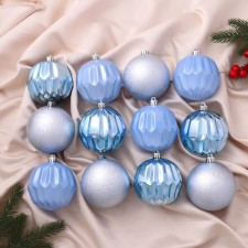 Set of balls plastic D-8 cm, 12 pcs 