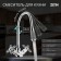Kitchen mixer Zein ZC2031, flexible surge, crane boux brass 1/2 ", gray/chrome