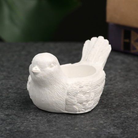 Подсвечник "Птичка" перламутр, 8х5,5х4,5см-4