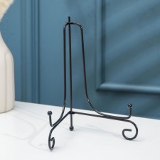 Standing for plate shares, 13.5 × 20 cm, black color