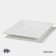 Porcelain dining plate Magistro "Tandy", 25 × 20 cm, white color