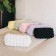 Cosmetic bag with zipper, dairy color