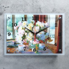 Carty clock is wall, series: flowers, 