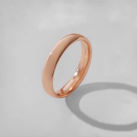 Wrong -building ring "Classic", color pink gold, size 16-2