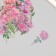 Plastic stickers "Spring flowers. Pink" set 40 pcs 15x8 cm