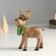 Souvenir Polystone "Olennian in a green scarf with golden horns" 7.3x12x18 cm