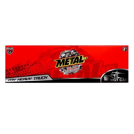 Metal truck "Evaciatorial", with a machine, light and sound, inertia, mix-8