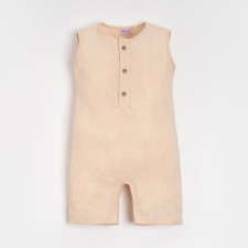 The overalls of the baby nursery minaku color is light beige, height 80-86 cm