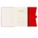 Organizer on the rings A6+, 80 sheets, leatherette, with a valve, a line, with a handle, in a gift box, red