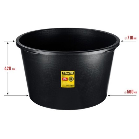 Building pelvis Stayer Strong 06098-120, round, 120 liters-5