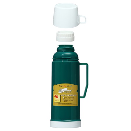 Thermos 450 ml, with a glass flask, 9 x 25 cm, green-1