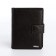 Male purse on magnet 3 in 1, department for auto documents, passports, brown color