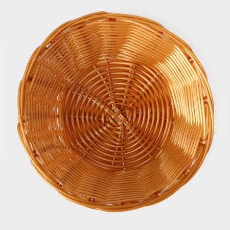 A basket for fruits and bread of the share "braid", 17 × 7 cm, brown color-4
