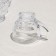 Set of mugs, glass, d = 8.5 cm, h = 8 cm, 200 ml, 6 pcs