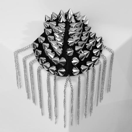 Brooch "Epipol" spikes, silver color-1