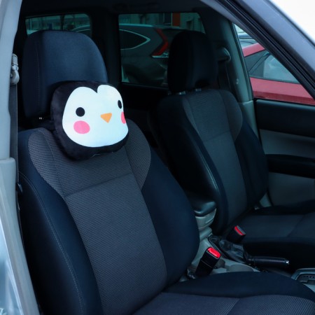 Pillow on the headrest Matech Cutie Line, 30 x 25 x 10 cm, black, pink