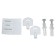 Liquid soap dispenser 8619, 0.38 l, plastic, chrome