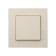 Switch is Elegant, 10 a, 1 cl., Hidden, beige