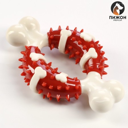Dog toy "bone" Pijon Premium, 12.5 cm, tpr+nylon