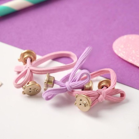 Hair gum "Magic" (set of 3 pcs) bears, 2.5 cm, mix